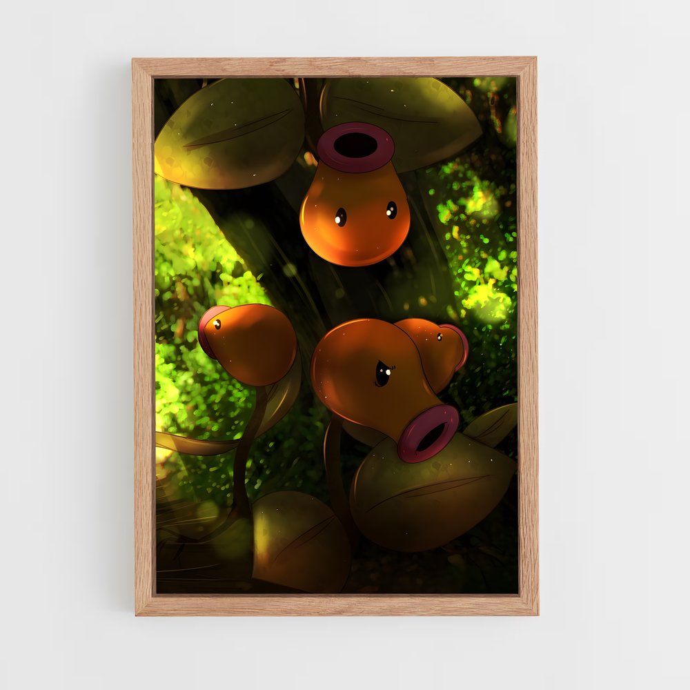 Poster Bellsprout dans les Bois – affiche Pokemon (vue 4)