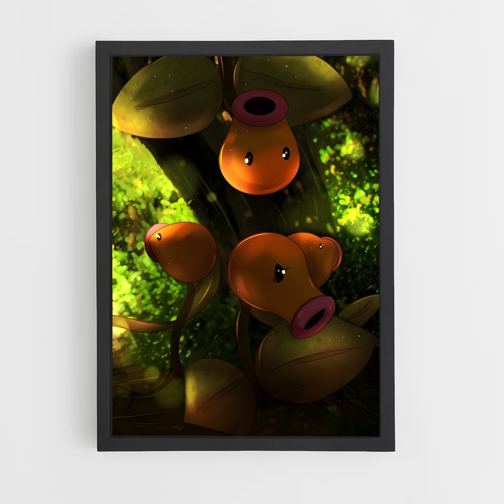 Poster Bellsprout dans les Bois – affiche Pokemon (vue 2)