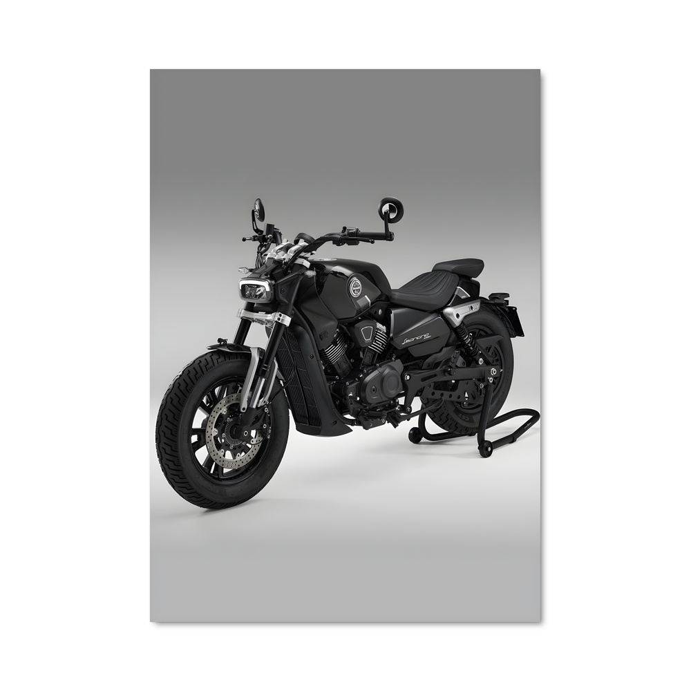 Poster Noir et Blanc sur Roues