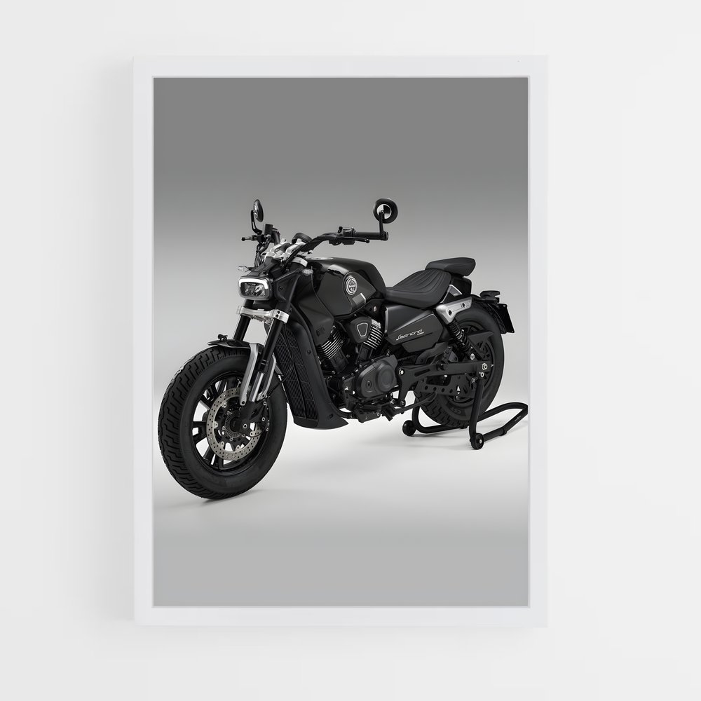 Poster Noir et Blanc sur Roues – affiche Benelli (vue 3)