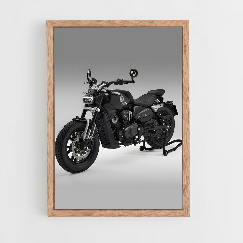 Poster Noir et Blanc sur Roues – affiche Benelli (vue 4)