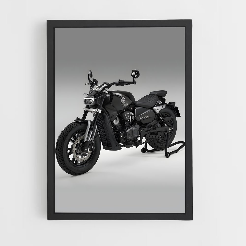 Poster Noir et Blanc sur Roues – affiche Benelli (vue 2)