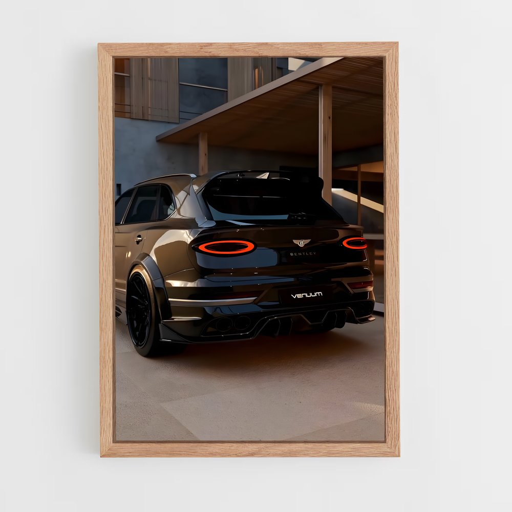Poster Bentayga Noir – affiche Bentley (vue 4)
