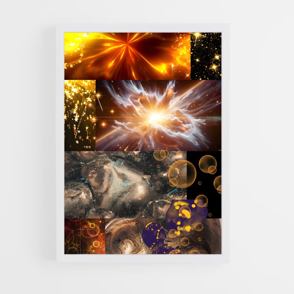 Poster Abstractions Cosmiques – affiche Étoiles (vue 3)