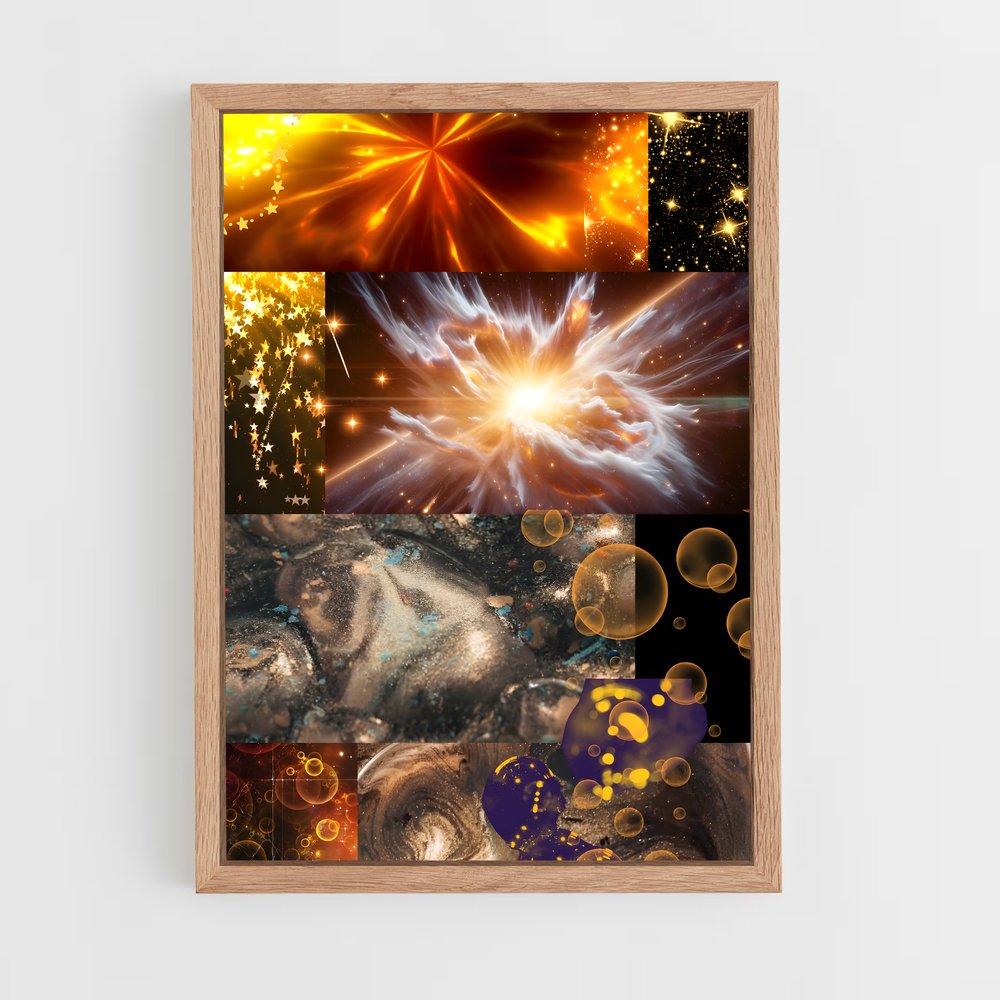 Poster Abstractions Cosmiques – affiche Étoiles (vue 4)