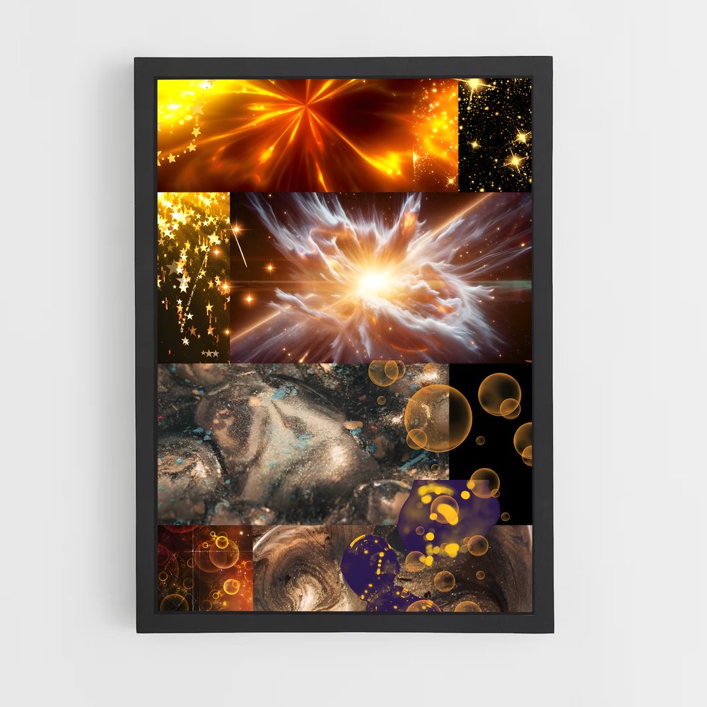 Poster Abstractions Cosmiques – affiche Étoiles (vue 2)