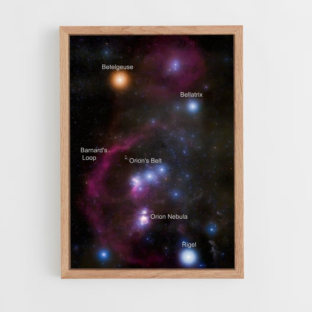 Poster Constellations de Léon – affiche Étoiles (vue 4)