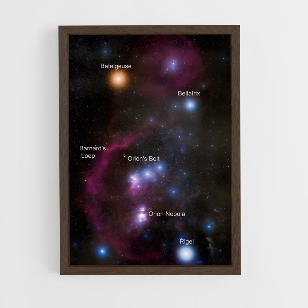 Poster Constellations de Léon – affiche Étoiles (vue 5)