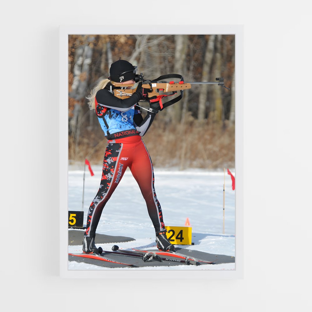 Poster Élan de Courage – affiche Biathlon (vue 3)
