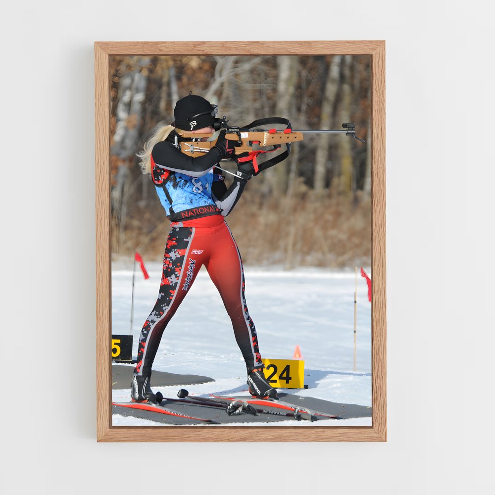 Poster Élan de Courage – affiche Biathlon (vue 4)