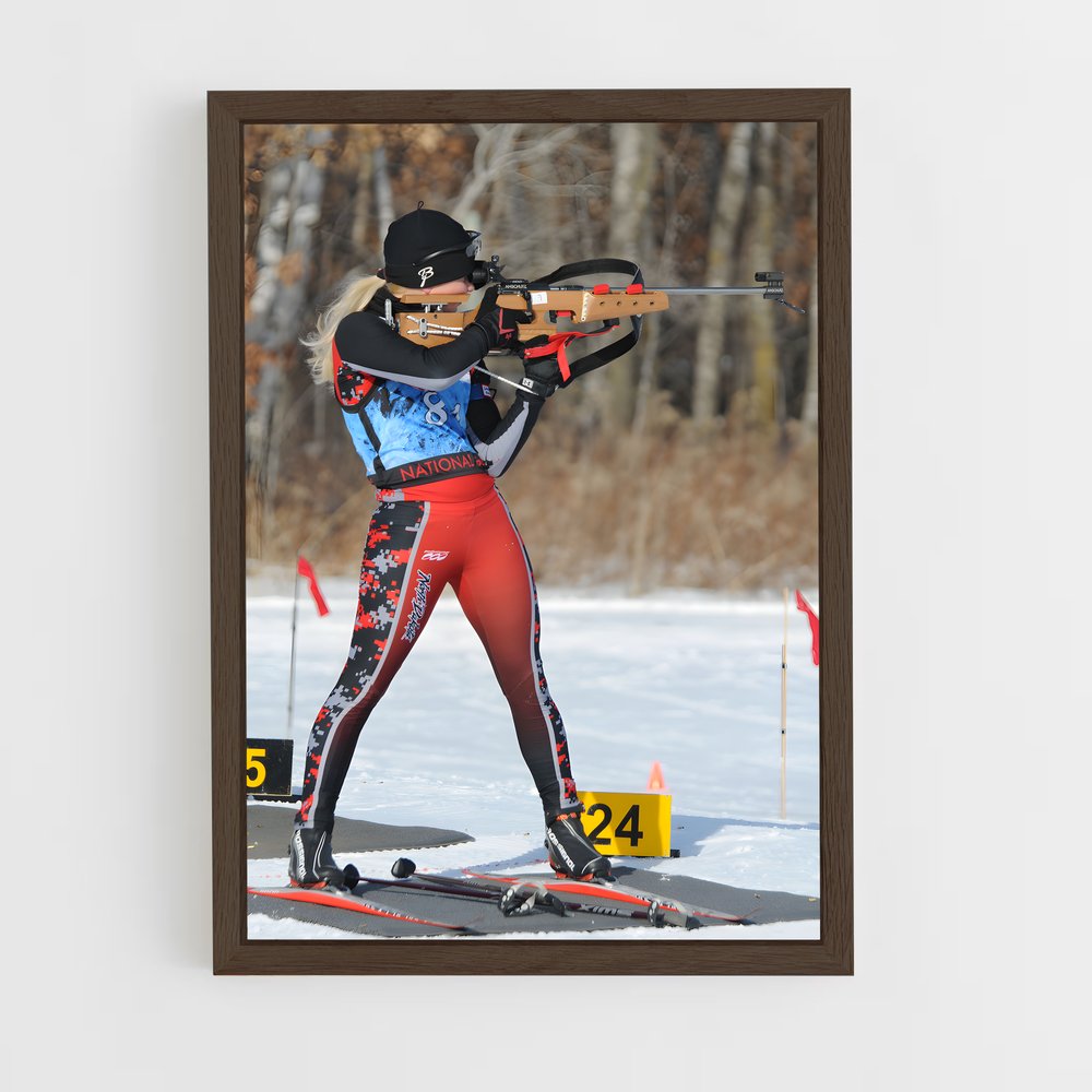 Poster Élan de Courage – affiche Biathlon (vue 5)