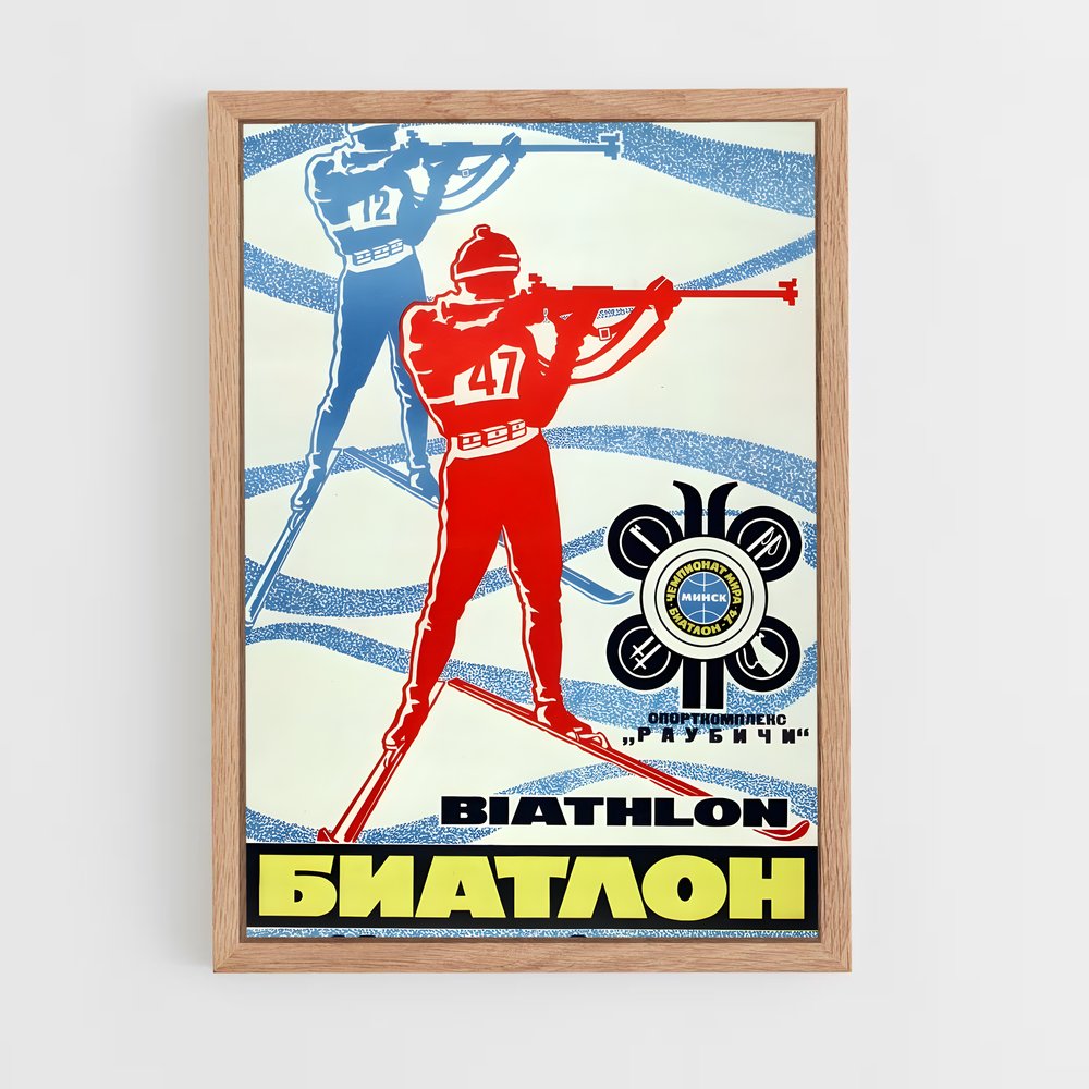 Poster Biathlon Jeux (vue 4)