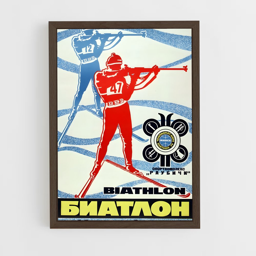 Poster Biathlon Jeux (vue 5)