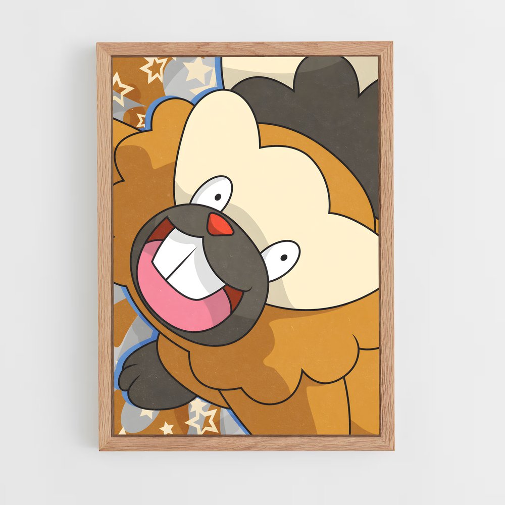 Poster Sourire de Bibarel – affiche Pokemon (vue 4)