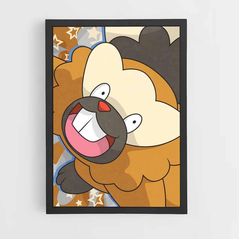 Poster Sourire de Bibarel – affiche Pokemon (vue 2)