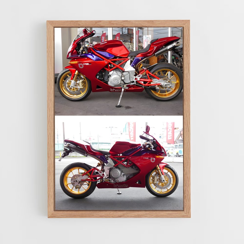 Poster Bimota Rouge (vue 4)