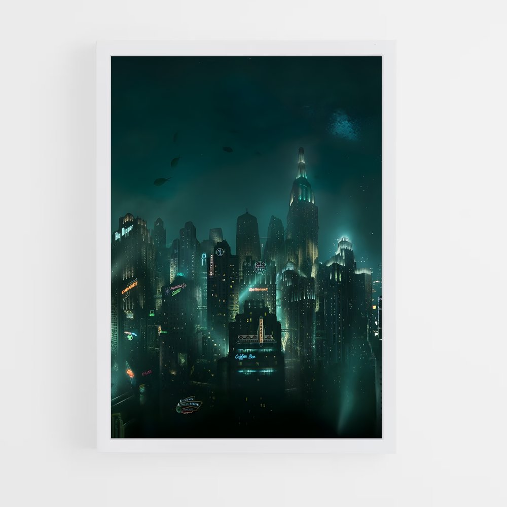 Poster Rapture Nocturne – affiche Bioshock (vue 3)