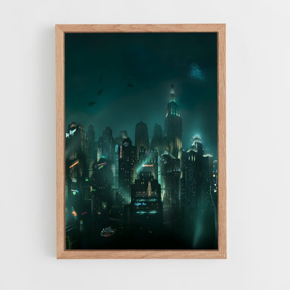 Poster Rapture Nocturne – affiche Bioshock (vue 4)