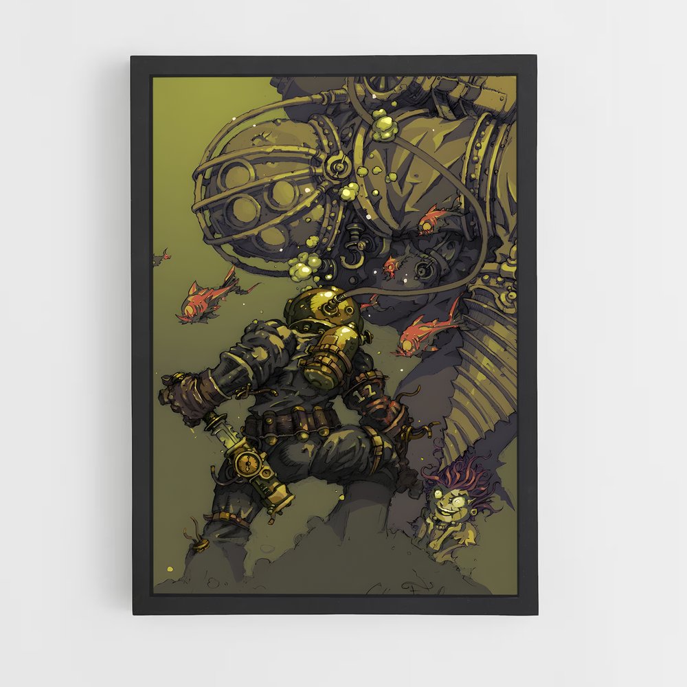 Poster L'Enfant de Rapture – affiche Bioshock (vue 2)