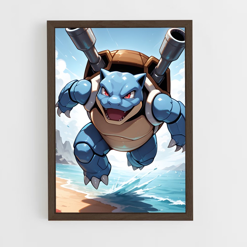 Poster Surfing Blastoise – affiche Pokemon (vue 5)