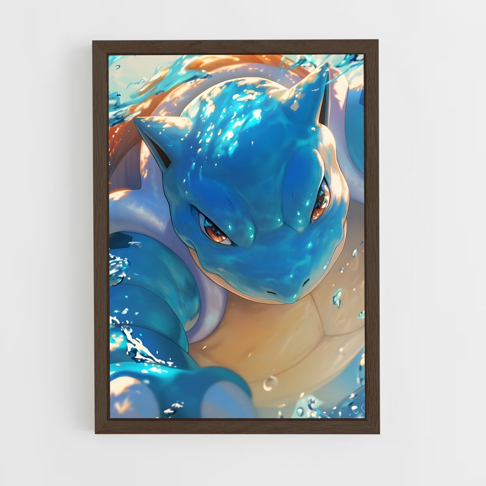 Poster Blue Wave Blastoise – affiche Pokemon (vue 5)