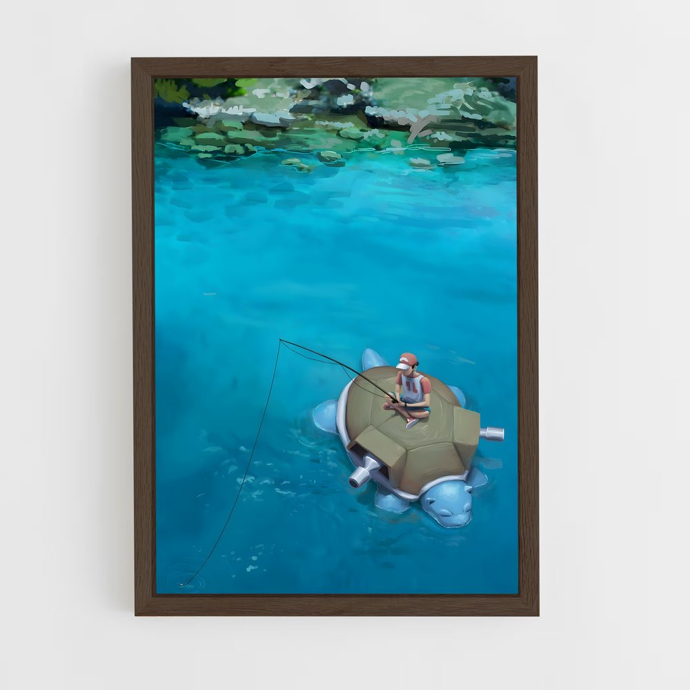 Poster Pêcheur Solitaire – affiche Pokemon (vue 5)