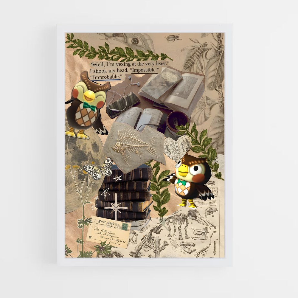 Poster Colombe Éternelle – affiche Animal Crossing (vue 3)