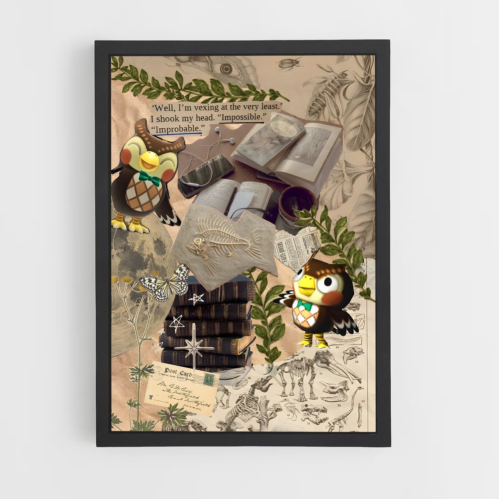 Poster Colombe Éternelle – affiche Animal Crossing (vue 2)