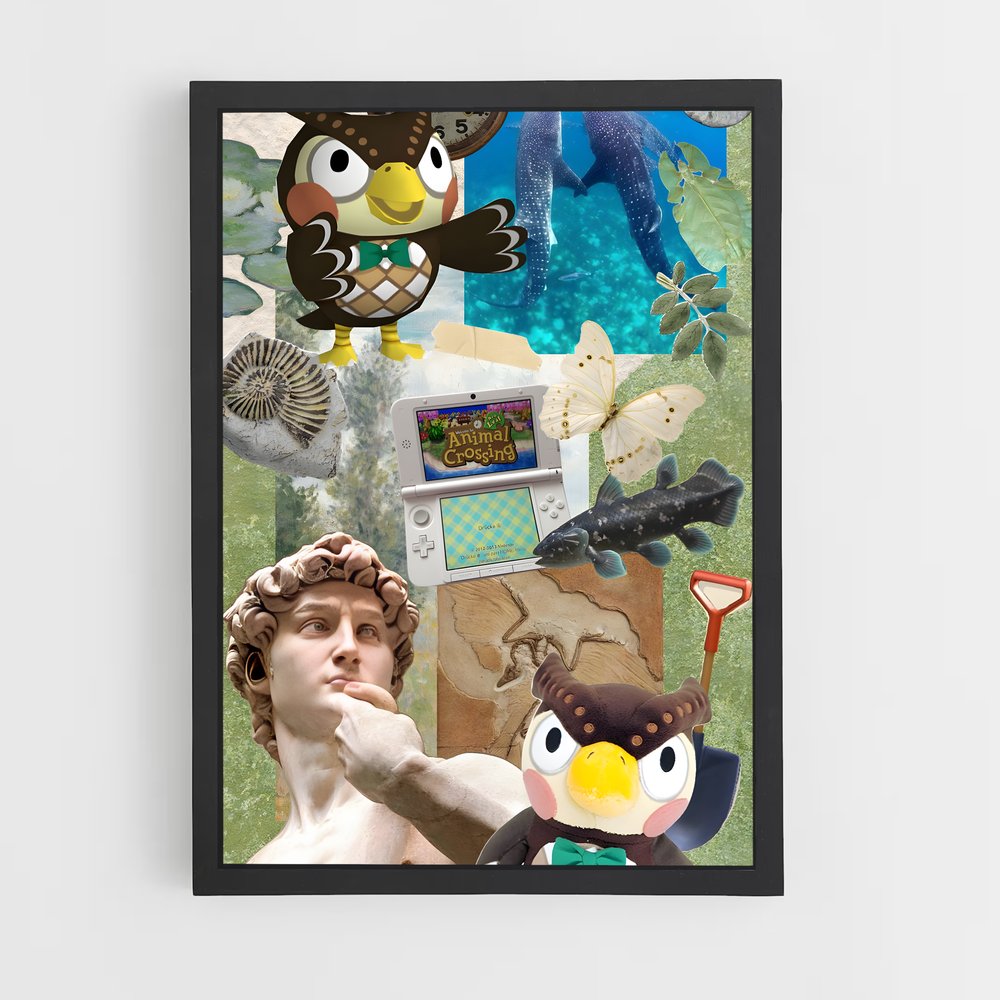 Poster Les Pionniers de la Nature – affiche Animal Crossing (vue 2)