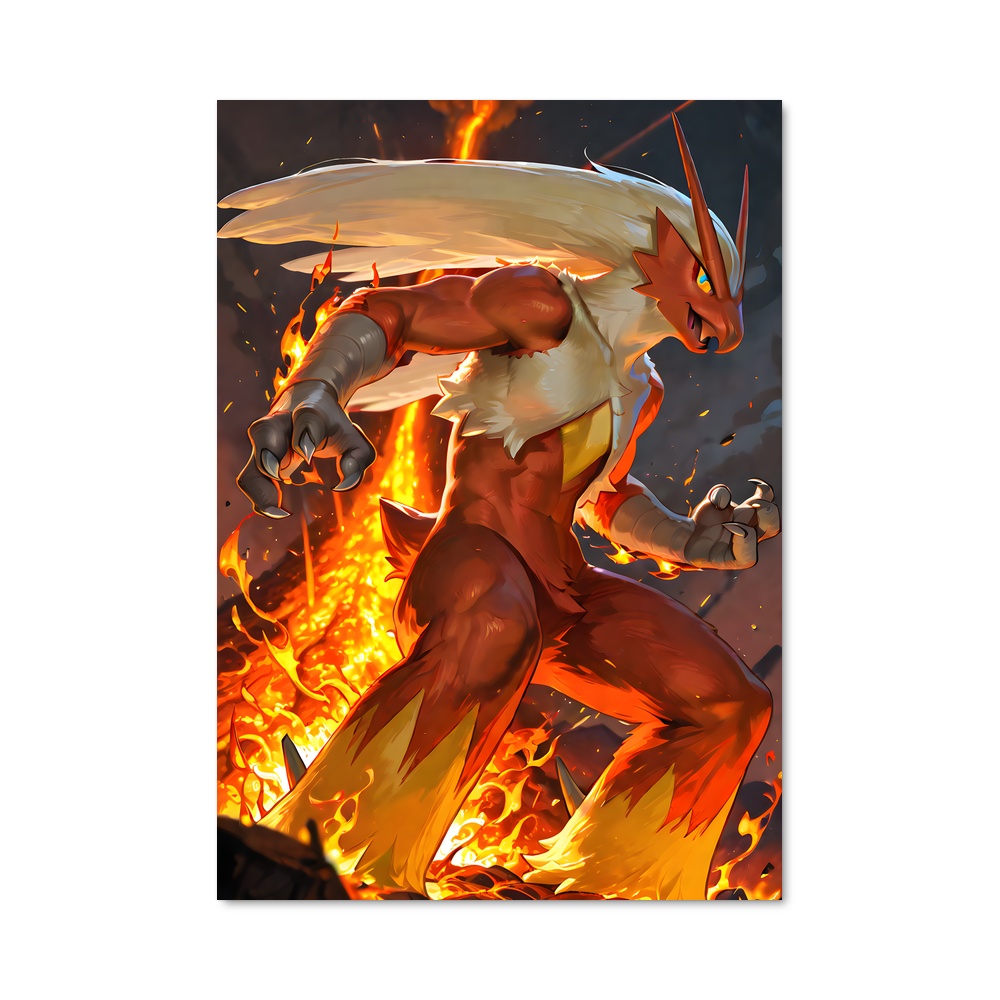 Poster Blaziken feu