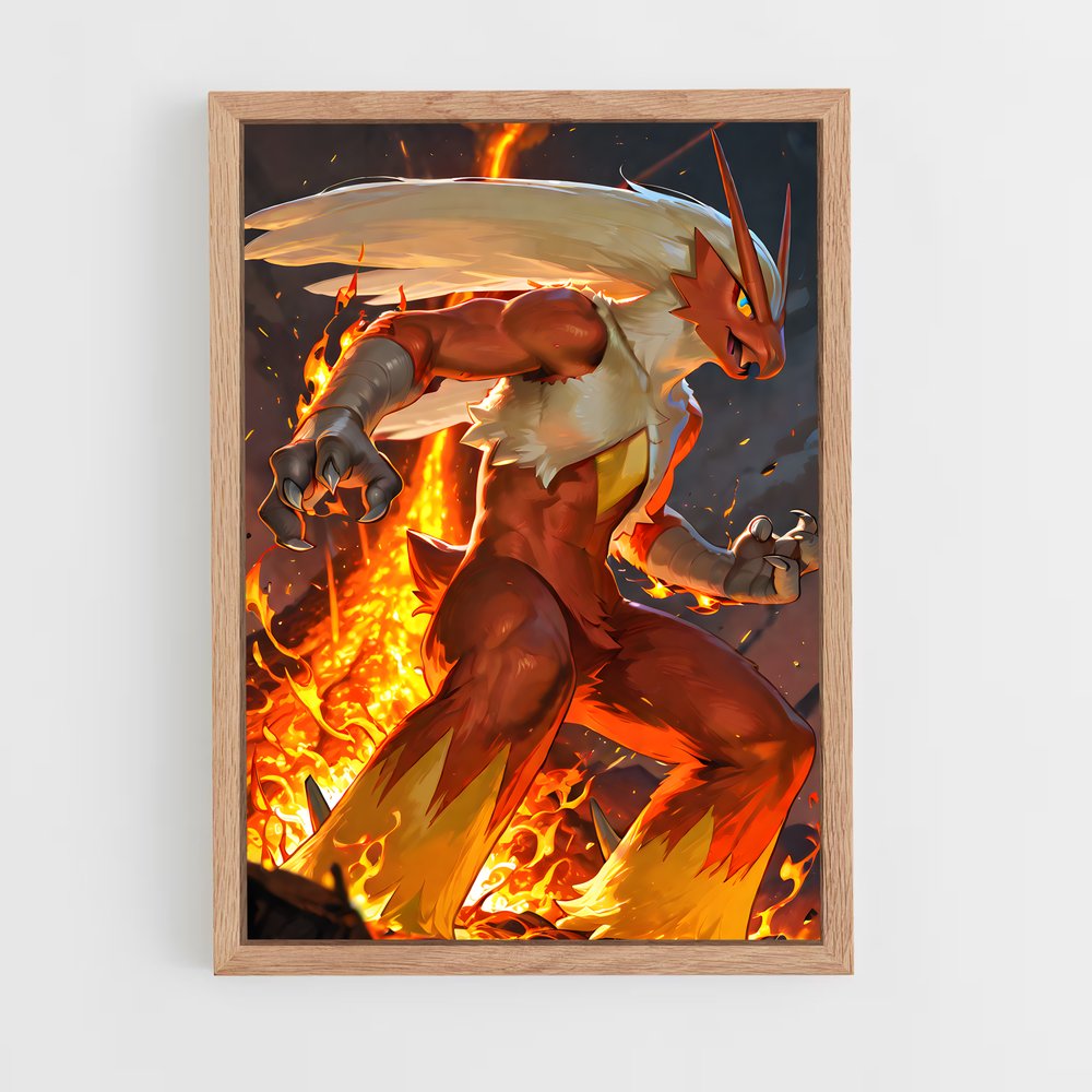 Poster Blaziken feu – affiche Pokemon (vue 4)
