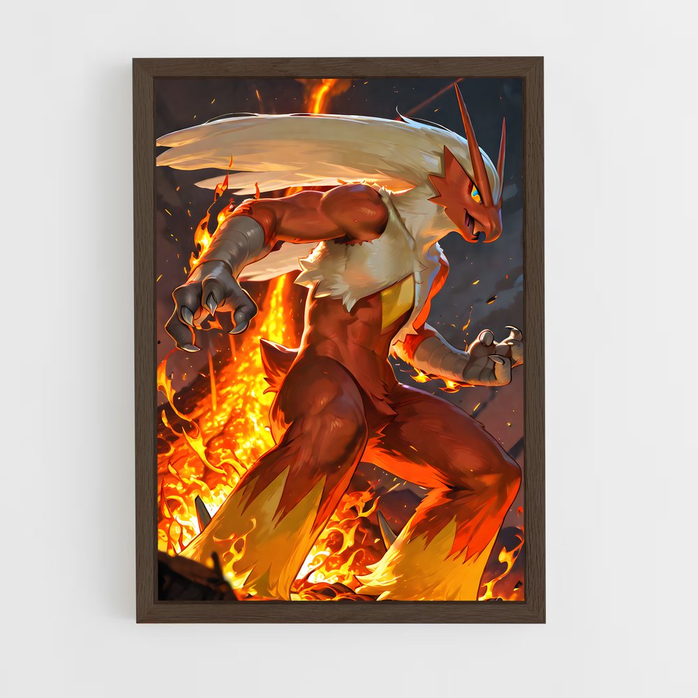 Poster Blaziken feu – affiche Pokemon (vue 5)
