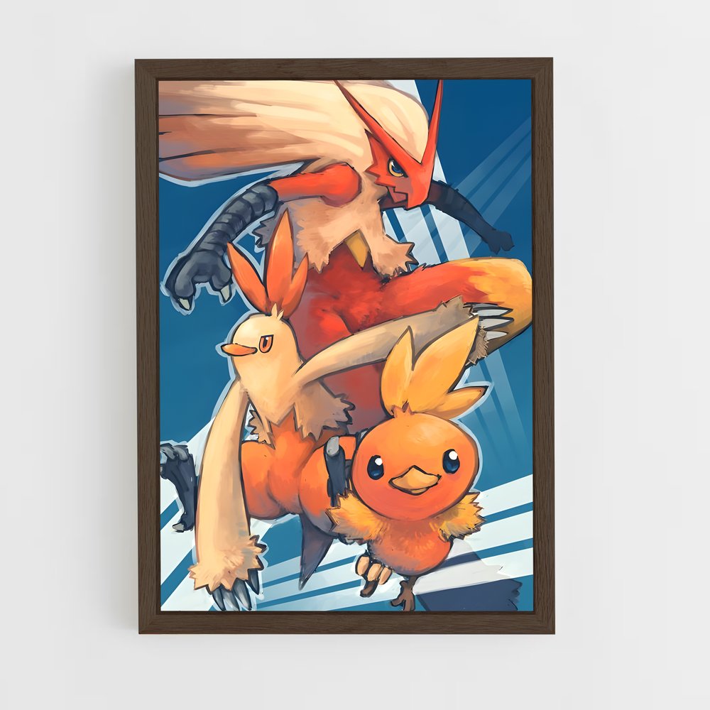 Poster Duel de Flammes – affiche Pokemon (vue 5)