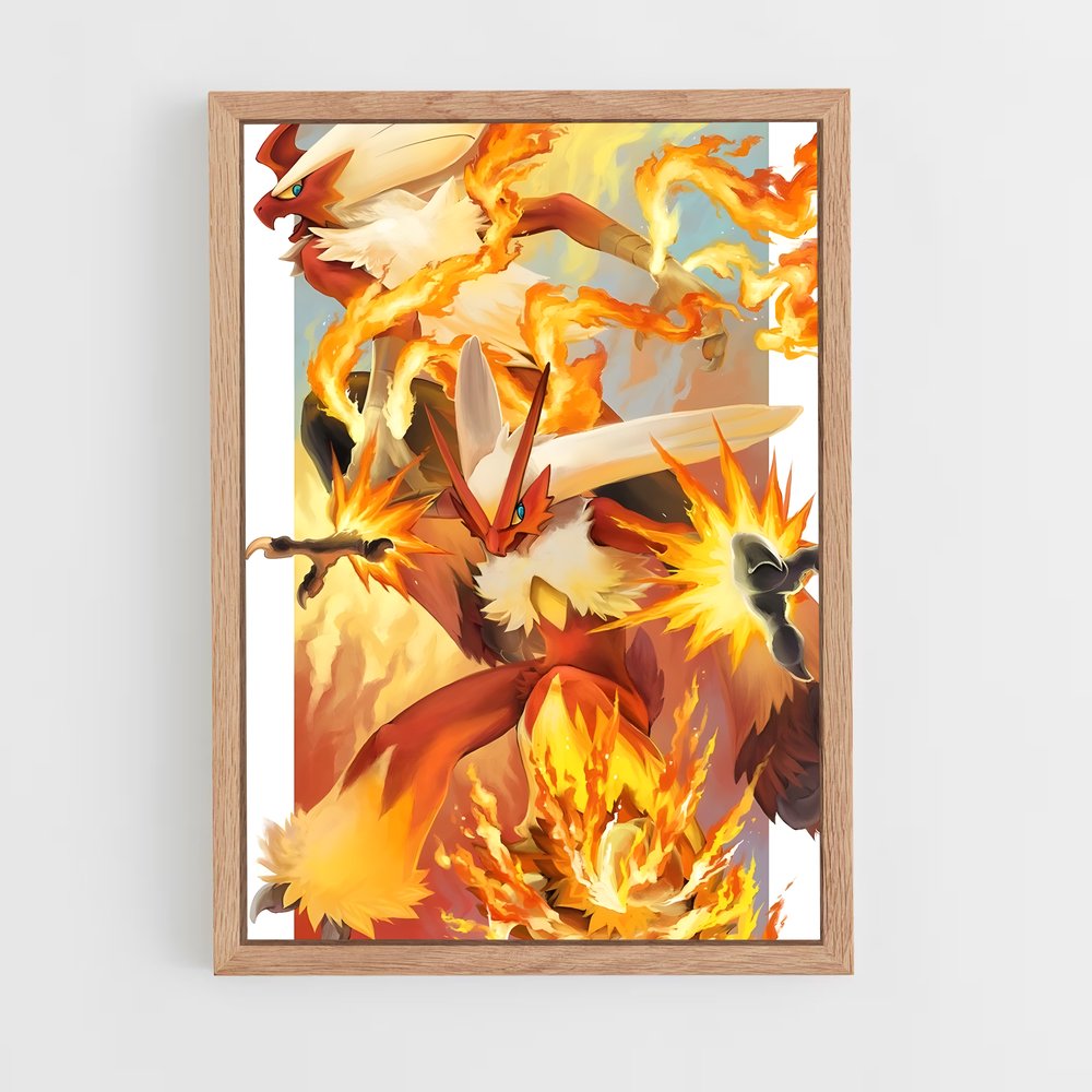 Poster Blaziken transporte – affiche Pokemon (vue 4)