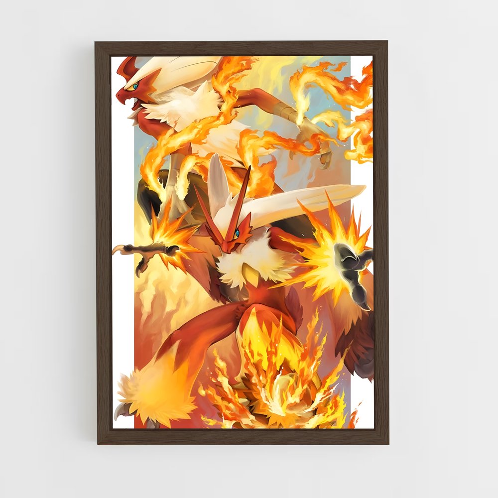 Poster Blaziken transporte – affiche Pokemon (vue 5)
