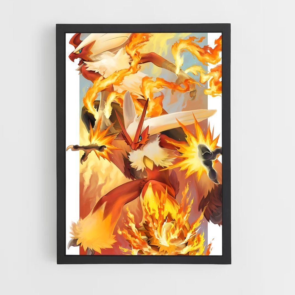 Poster Blaziken transporte – affiche Pokemon (vue 2)