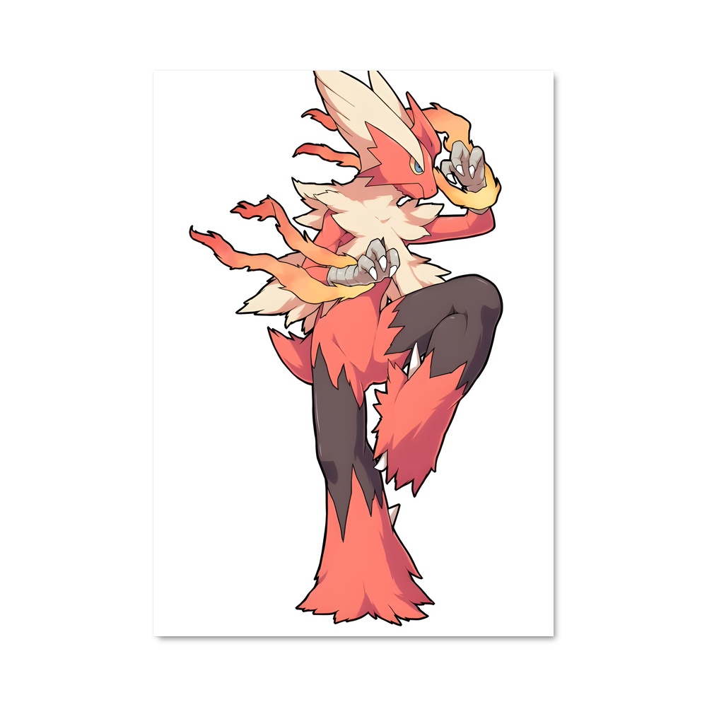 Poster Blaziken de monde