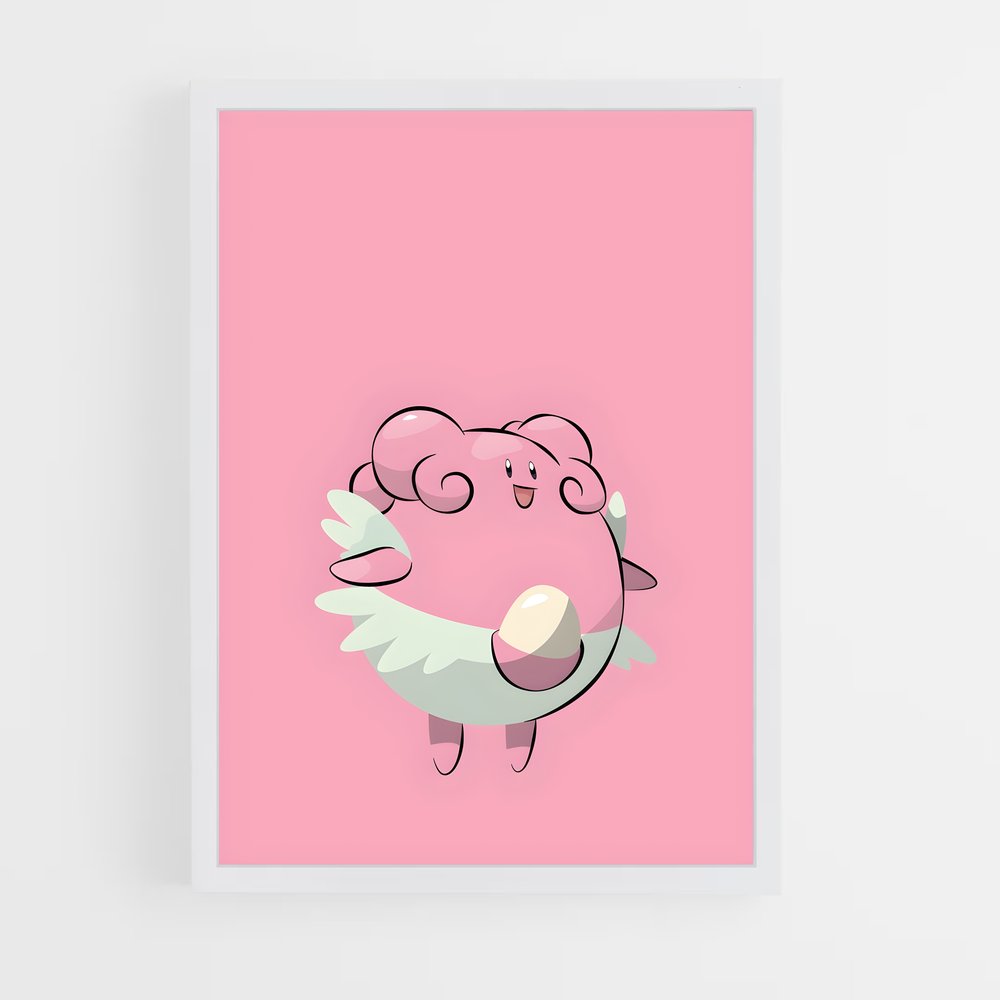 Poster Blissey en Fête – affiche Pokemon (vue 3)