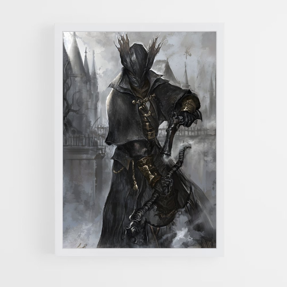 Poster Chasseur de Cauchemars – affiche Bloodborne (vue 3)