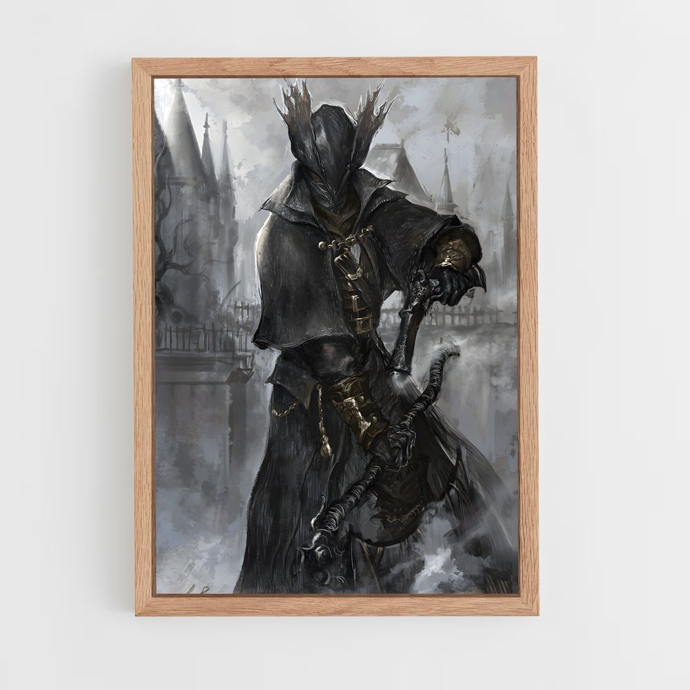 Poster Chasseur de Cauchemars – affiche Bloodborne (vue 4)
