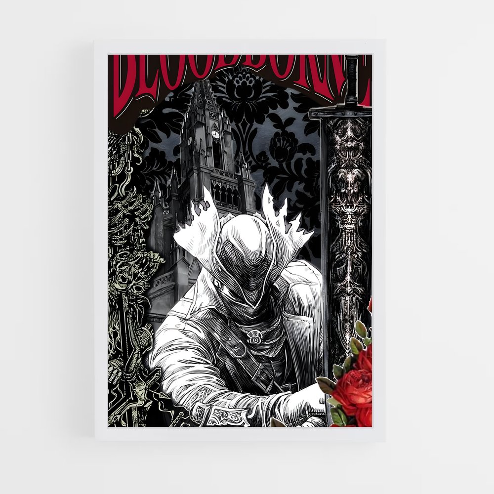 Poster Les Terres Obscures – affiche Bloodborne (vue 3)