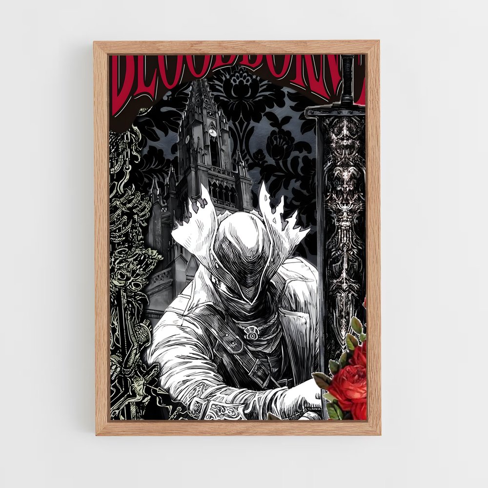 Poster Les Terres Obscures – affiche Bloodborne (vue 4)