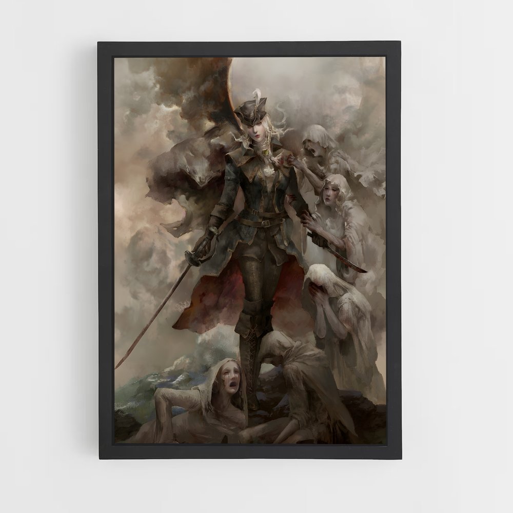 Poster Le Chasseur Éternel – affiche Bloodborne (vue 2)