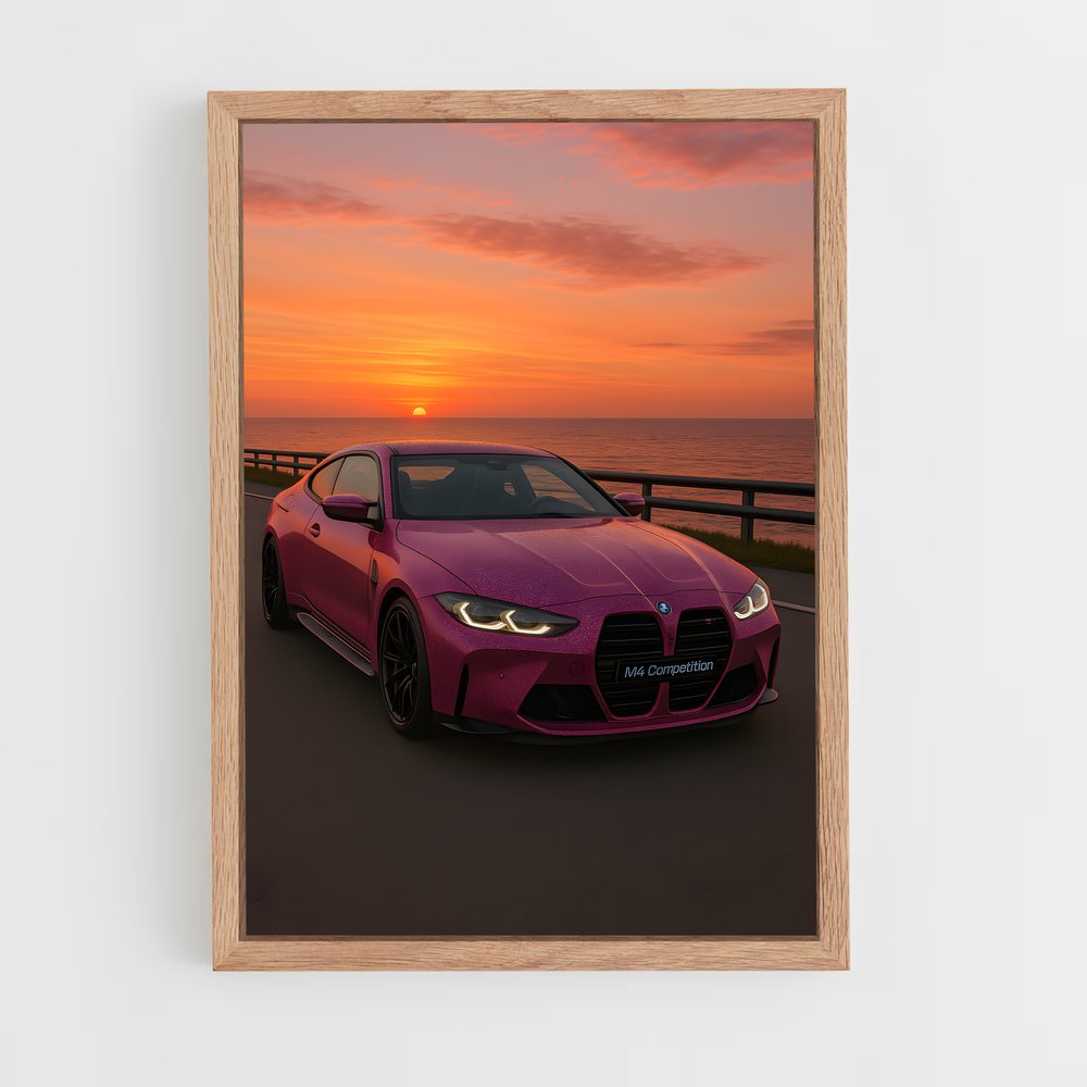 Poster Pink Power BMW (vue 4)