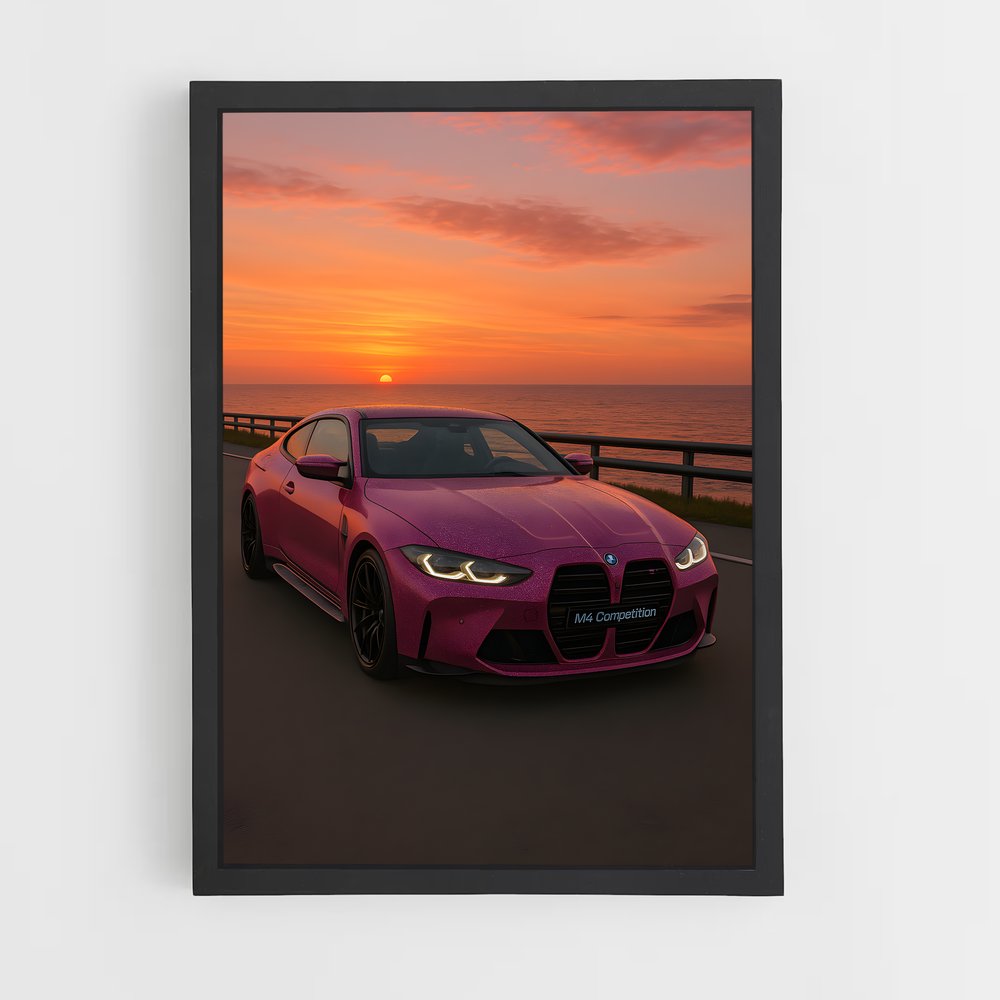 Poster Pink Power BMW (vue 2)