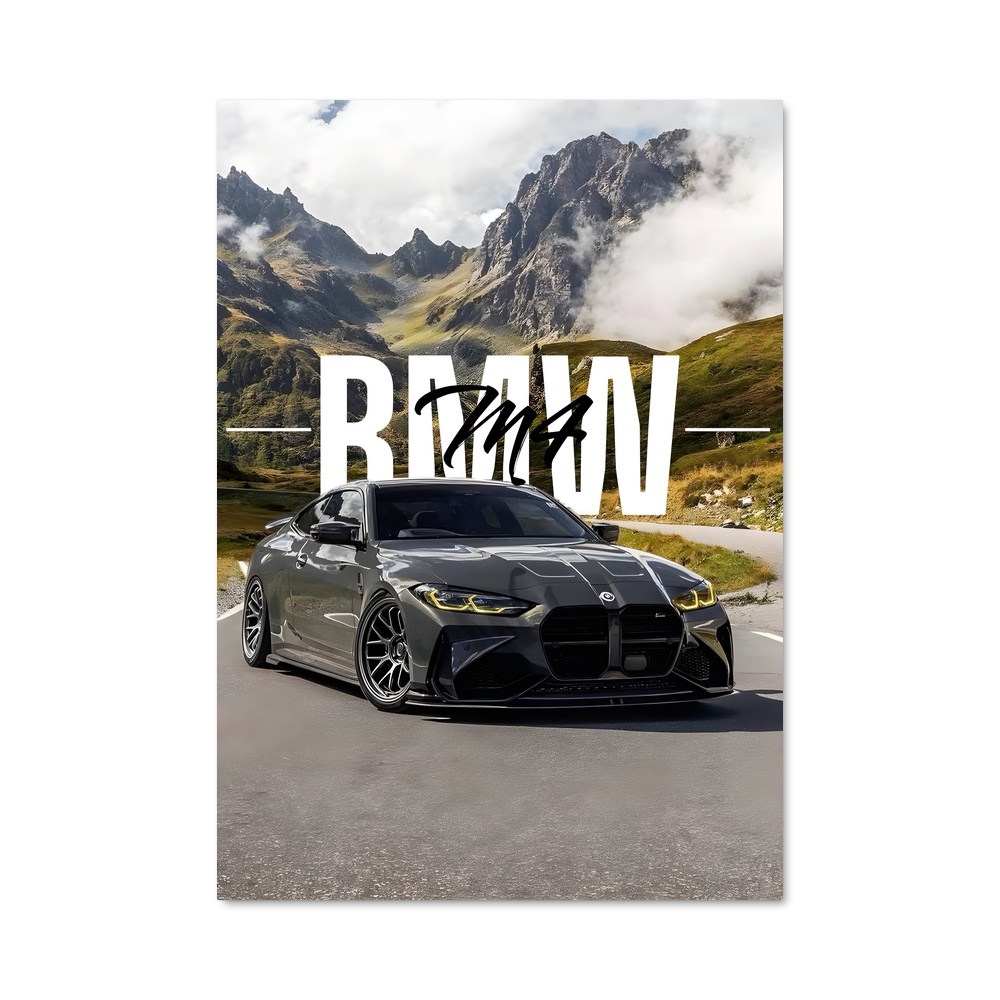 Poster Route de la Performance – affiche BMW