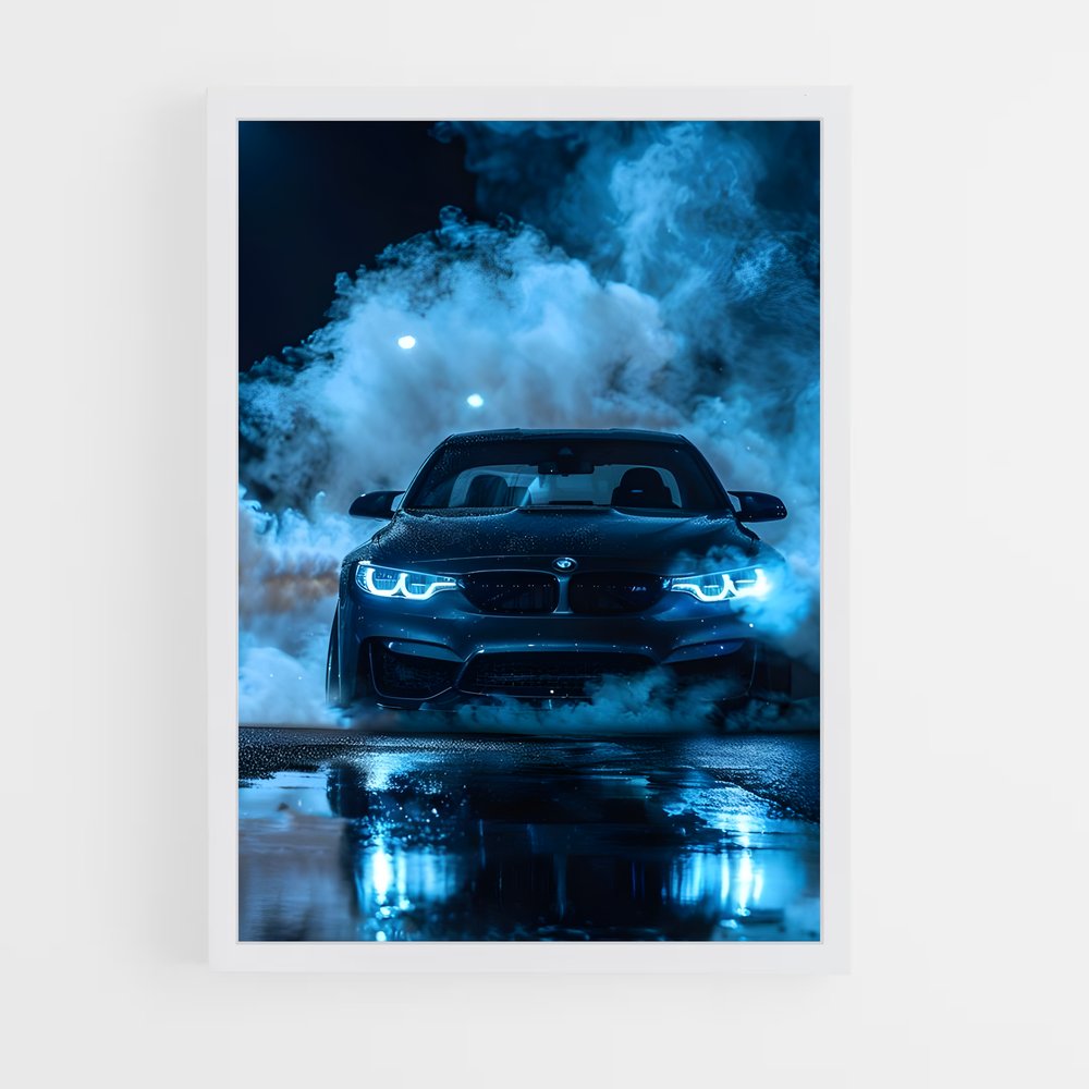 Poster Smoky Drive – affiche BMW (vue 3)