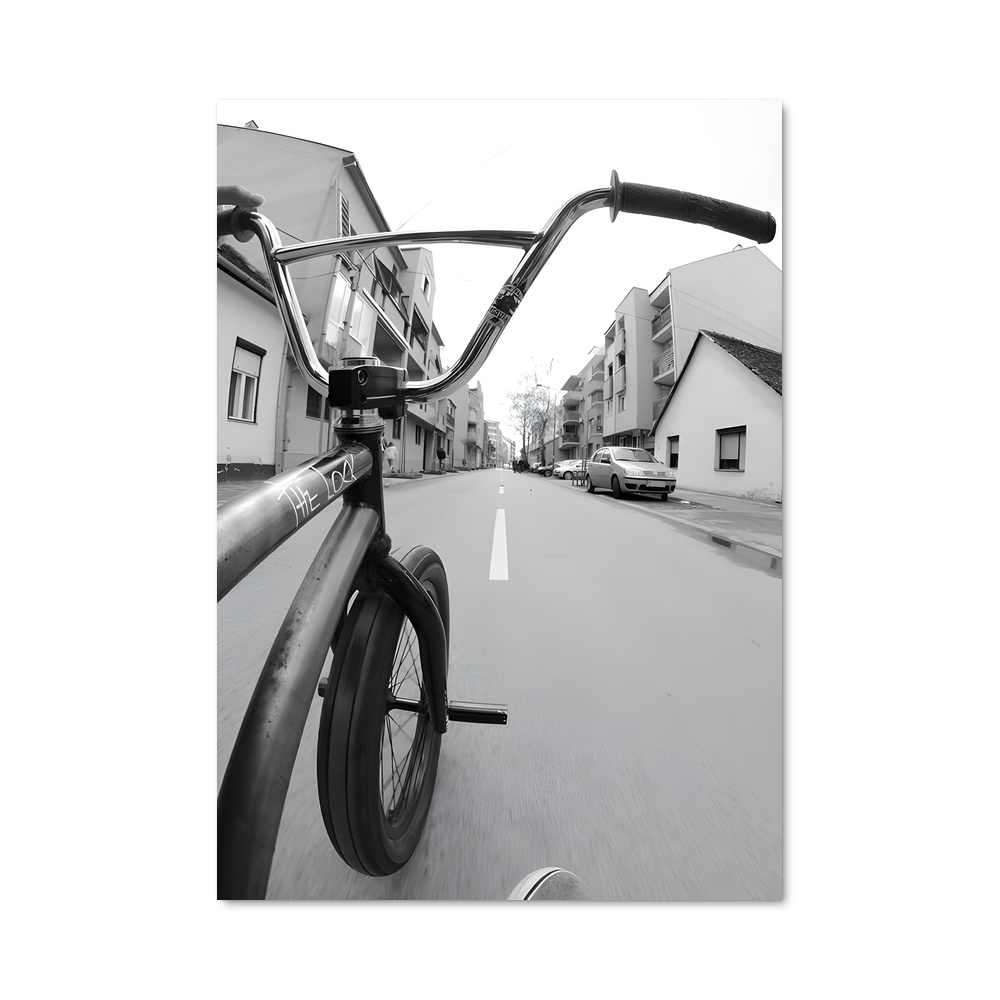 Poster BMX en Noir et Blanc