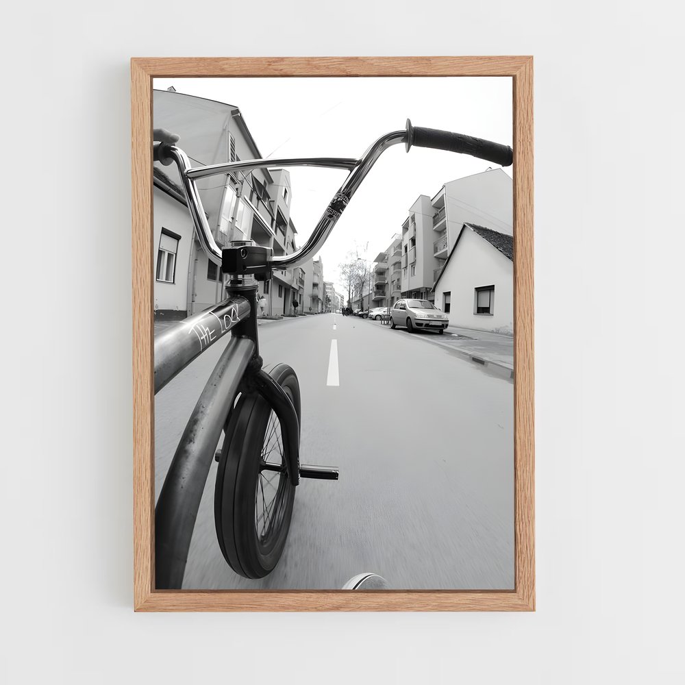 Poster BMX en Noir et Blanc (vue 4)