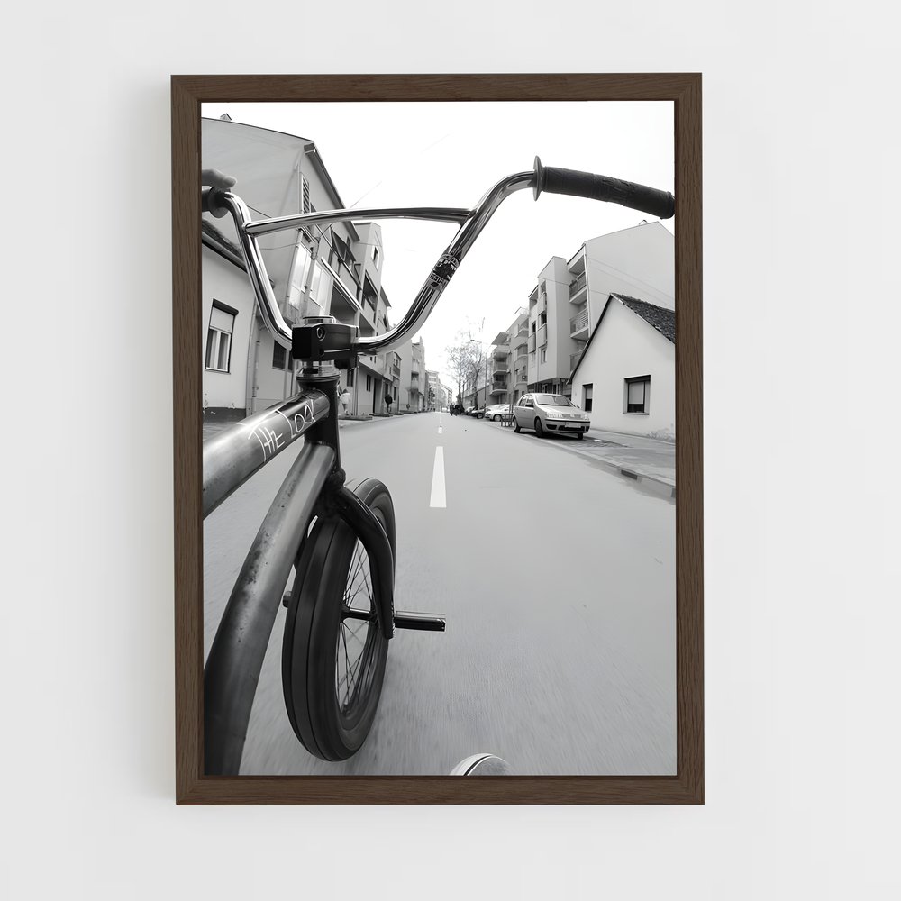 Poster BMX en Noir et Blanc (vue 5)